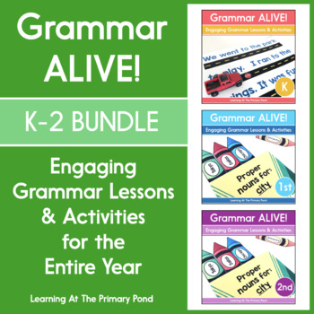 Preview of Grammar Practice for the Year | K-2 Grammar MEGA Bundle