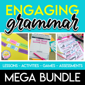 Preview of Grammar Lessons and Activities Bundle for Middle and High School