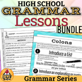 High School Grammar Lessons Bundle: Mini Lessons, Practice