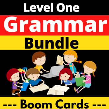 Preview of Grammar Level One Bundle Boom Learning Cards