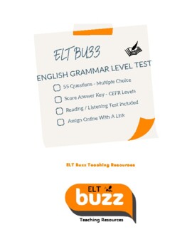 Preview of Grammar Level Test. ESL. EFL. Distance Learning.