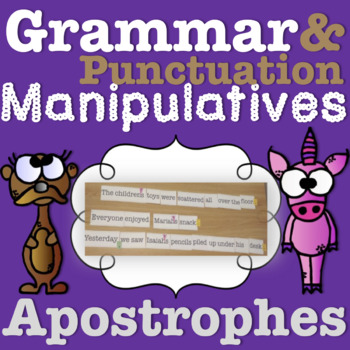 Preview of Grammar Manipulatives: Apostrophes