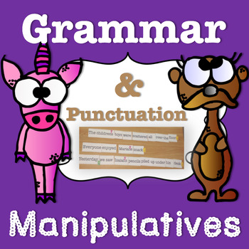 Preview of Hands On Grammar Manipulatives Bundle Punctuation Apostrophes and More