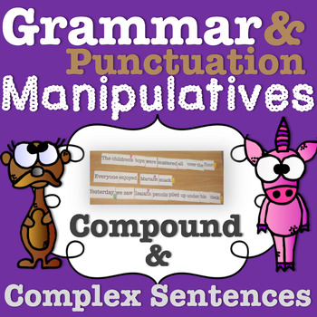 Preview of Hands On Grammar Manipulatives Compound and Complex Sentences