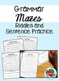 Grammar Mazes with Riddles and Sentence Practice