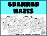 Grammar Mazes (Nouns, Verbs, Adjectives, and Adverbs)