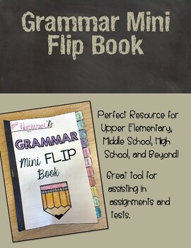 Preview of Grammar Resource Mini Flip Book