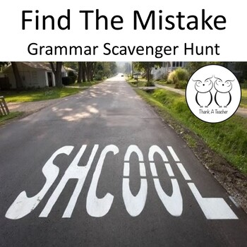Preview of Grammar Mistakes Scavenger Hunt Activity