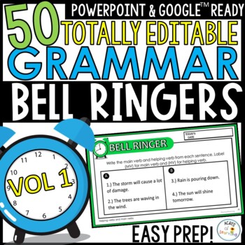 Preview of Grammar Morning Work | Daily ELA Bell Ringers | Exit Tickets