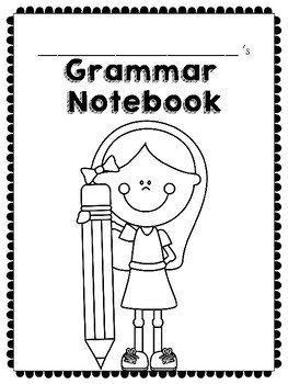 Grammar Notebook Covers by JH Lesson Design | Teachers Pay Teachers