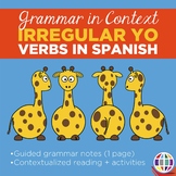 Grammar in Context: Irregular yo forms with reading and activity