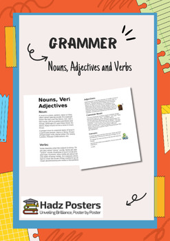 Preview of Grammar Nouns, Adjectives & Verbs
