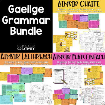 Preview of Grammar Pack Gaeilge for Aimsir Chaite, Láithreach and Fháistineach