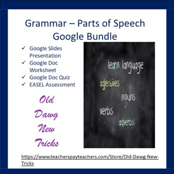 Preview of Grammar: Parts of Speech Google Bundle