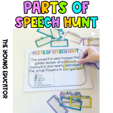 Grammar - Parts of Speech Hunt Literacy Centre and Window Frames