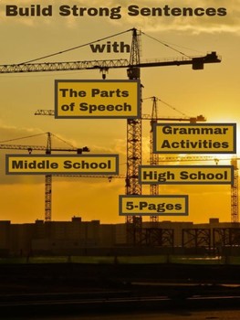 Preview of Grammar Activities - CCSS: Build Strong Sentences