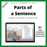 Grammar Parts of a Sentence, Subject, Verb, Complements, Objects
