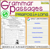 Grammar Passages - Prepositions - Digital & Print