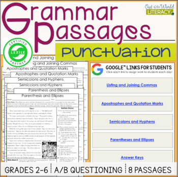 Preview of Grammar Passages - Punctuation - Digital & Print