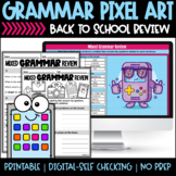 Grammar Pixel Art - Back to School Review
