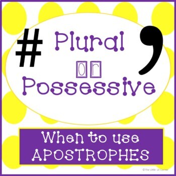 Preview of Grammar, Plural vs Possessive: Practice & Reference Chart