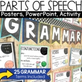 Grammar Posters Anchor Charts Part of Speech Bulletin Boar