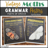 Grammar Posters Vintage Moths Classroom Decor