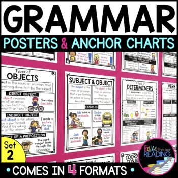 Preview of Grammar Posters and Anchor Charts SET 2, Grammar Interactive Notebook Guides