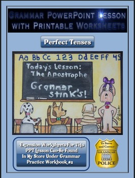Preview of Grammar PowerPoint & Handout - Perfect Tenses