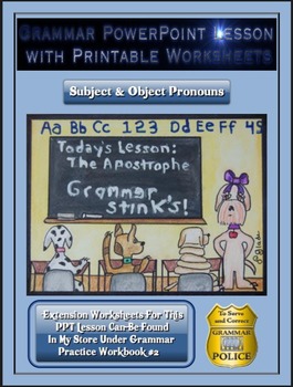 Preview of Grammar PowerPoint & Handouts - Subject & Object Pronouns