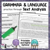 Grammar Review Through Text Analysis - Vocabulary, Structu