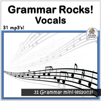 Preview of Grammar Practice - Aligns with Jolly Phonics - 31 Sing Along Grammar mp3s
