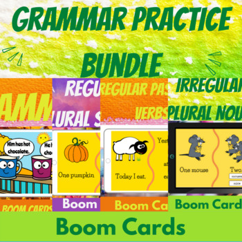 Preview of Grammar Practice Bundle Boom™ Cards