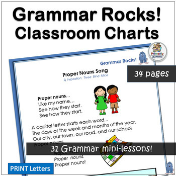 Preview of Grammar Practice Charts: 31 Mini-Lessons & Parts of Speech align with SOR