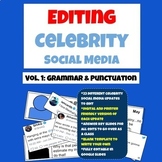 Grammar Practice: Edit Celebrity Social Media Updates Vol. 1