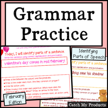 Preview of Grammar Practice for February