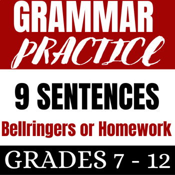 Preview of Grammar Practice - Homework or Bellringer Activity, Digital Resource