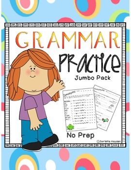 Preview of Grammar Practice - Jumbo Pack - Print and Go