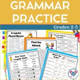 Grammar Practice - Nouns, Verbs, Adverbs, Adjectives, and 
