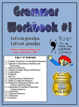 Preview of Grammar Practice Workbook #1