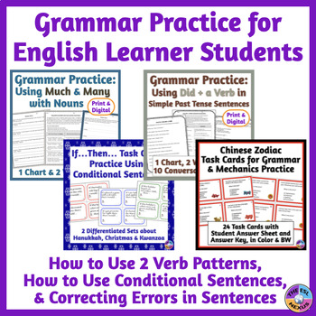 Preview of Grammar Practice for English Language Learners BUNDLE