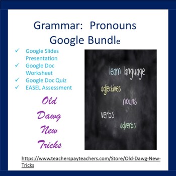 Preview of Grammar: Pronouns Google Bundle