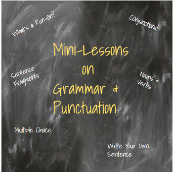 Preview of Grammar & Punctuation Mini-Lessons