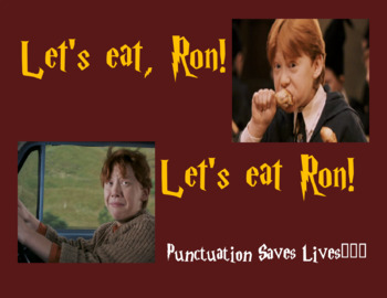 Preview of Grammar/Punctuation Poster: Harry Potter Theme