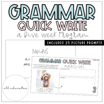 Preview of Grammar Quick Write