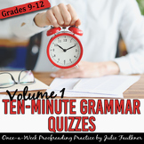 Grammar Quizzes, Multiple Choice, Printable & Digital, Hig