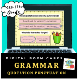 Grammar-Quotation Punctuation-Boom Cards