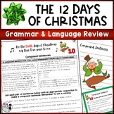 Christmas Grammar Review - 12 Days of Grammar Practice and