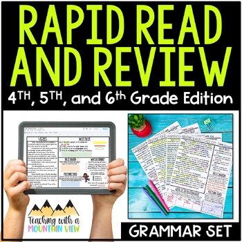 Preview of Grammar Review Activities Parts of Speech