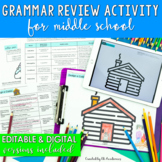 Grammar Review Activity for Middle School DIGITAL and PRINT